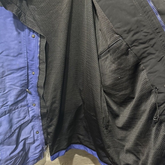 Vintage Carhartt Men 2XL Blue Anorak Rain Jacket Coat Mesh Lined Workwear - Picture 7 of 15
